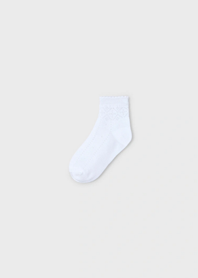 Mayoral 10913 Girl’s Socks – Blanco