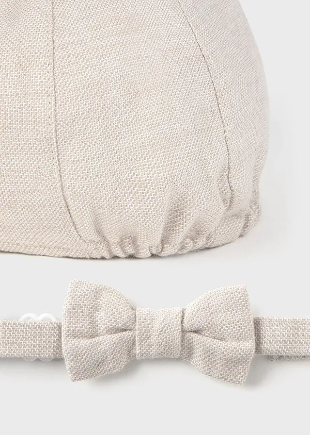 Mayoral 9879 Baby Boy Flat Cap & Bow Tie Set