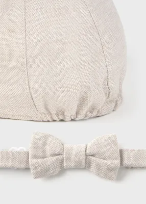 Mayoral 9879 Baby Boy Flat Cap & Bow Tie Set/