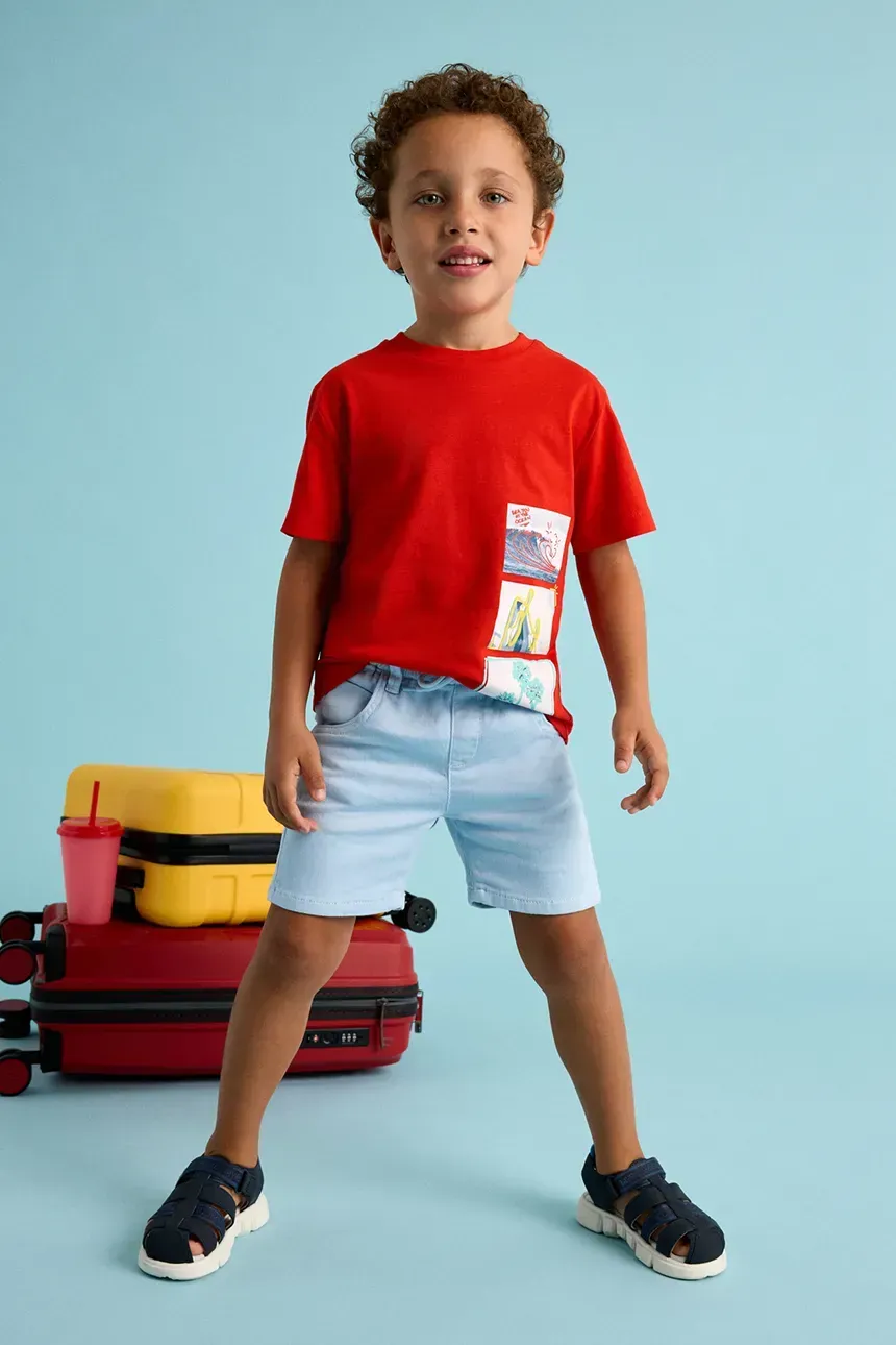 Mayoral 3227 Boy’s  Shorts w/Drawstrings / CIELO