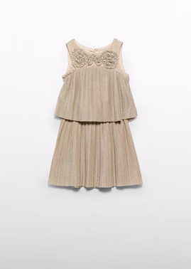 Abel & Lula 5071 Girls Shimmer Pleated Top & Skirt 2PC Set