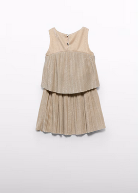 Abel & Lula 5071 Girls Shimmer Pleated Top & Skirt 2PC Set