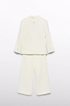 Abel & Lula 5240 - Crepe Pantsuit 2PC – White