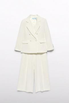 Abel & Lula 5240 - Crepe Pantsuit 2PC/WHITE