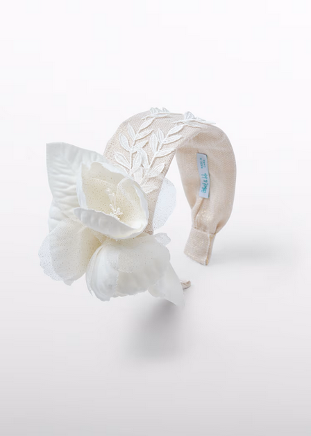 Abel & Lula 5443 Girls OS Side Flower & Vines Headband