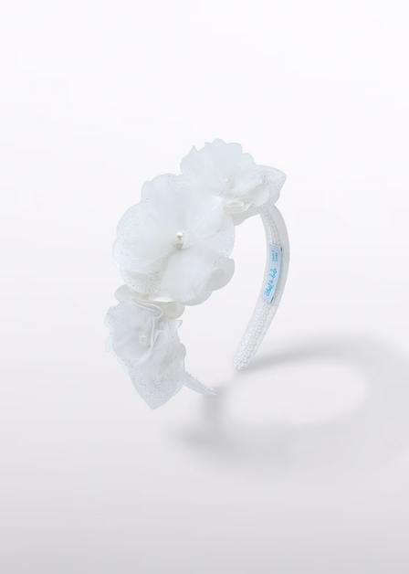 Abel & Lula 5444 Girls One Size Side Flowers Headband