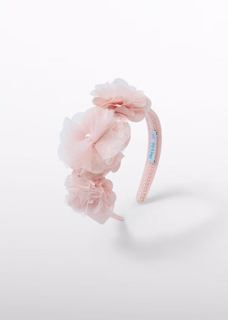 Abel & Lula 5444 Girls One Size Side Flowers Headband