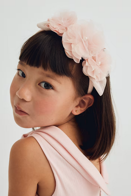 Abel & Lula 5444 Girls One Size Side Flowers Headband