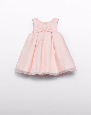 Abel & Lula 5008 - Organza Bow Dress/PEONIA PINK