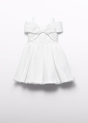 Abel & Lula 5031 Organza Satin Bow Dress/
