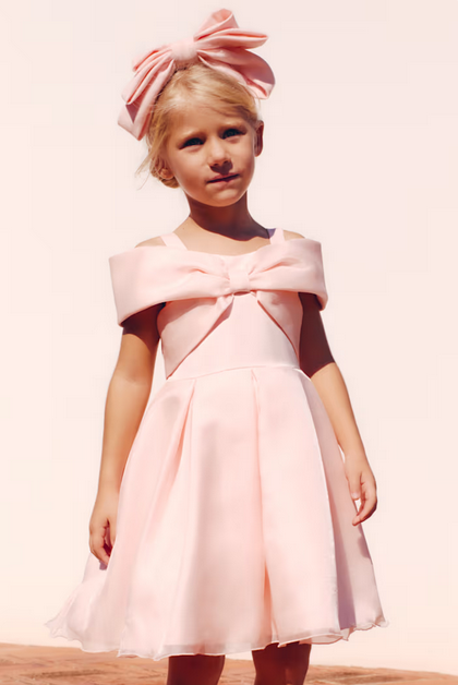 Abel & Lula 5031 Organza Satin Bow Dress