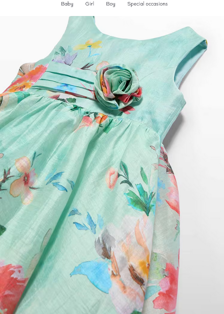 Abel & Lula 5053 Linen Multicolor Floral Dress
