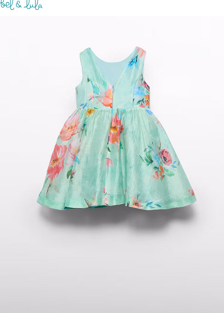 Abel & Lula 5053 Linen Multicolor Floral Dress