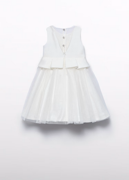 Abel & Lula 5034 Mikado Bow & Tulle Dress