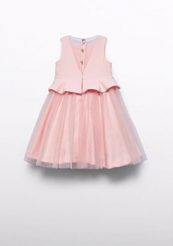 Abel & Lula 5034 Mikado Bow & Tulle Dress
