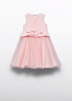 Abel & Lula 5034 Mikado Bow & Tulle Dress