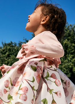 Abel & Lula 5381 Baby Girl's Knit Ruffle Edge Bolero/