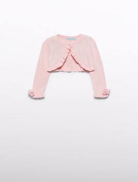 Abel & Lula 5381 Baby Girl's Knit Ruffle Edge Bolero