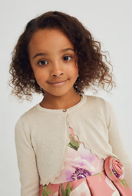 Abel & Lula 5382 Girls Junior Knit Scalloped Hem Bolero/