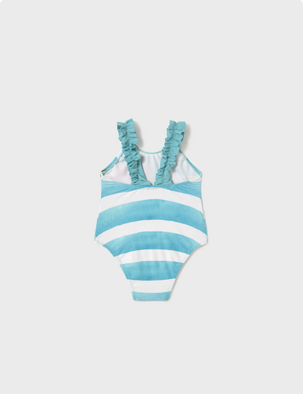 Mayoral 1741 Girl's One Piece Floral Swimsuit