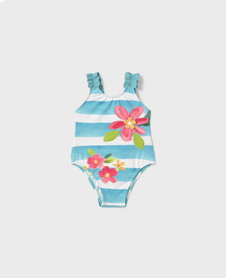 Mayoral 1741 Girl's One Piece Floral Swimsuit/ 