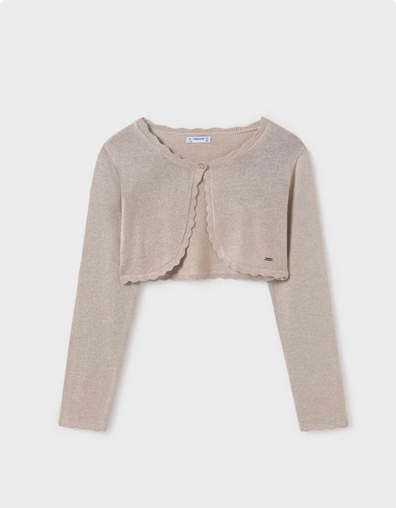 Mayoral 332 Girl's Long Sleeve Bolero