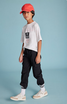 Nukutavake 6526 Boy's Drawstring Cargo Pants/
