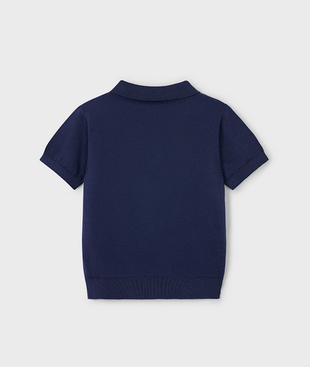Mayoral 3104 Boys Short Sleeve Polo – Bco-Marino
