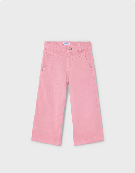 Mayoral 3555 Girls Junior Twill Trouser w/Gold Button – Rosado