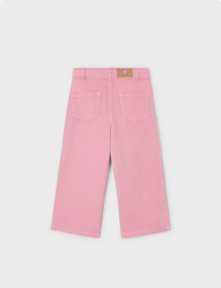 Mayoral 3555 Girls Junior Twill Trouser w/Gold Button – Rosado