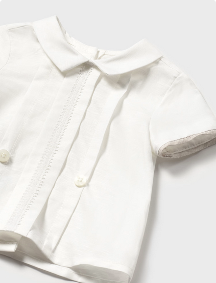 Mayoral 1214 Baby’s Detachable Romper 3PC – Blanco