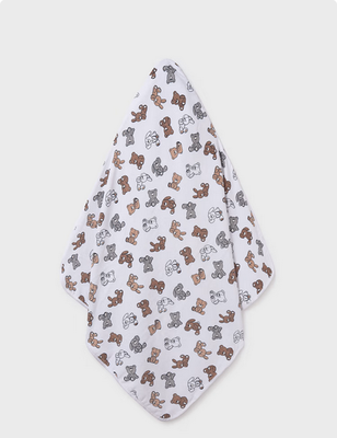 Mayoral 9917 Baby's Hooded Cape Bear&Bunny Towel – Osos