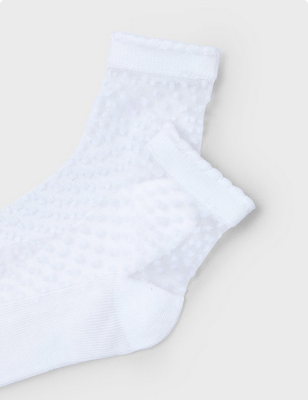 Mayoral 10911 Girl’s Junior Polka Dot Mesh Socks/