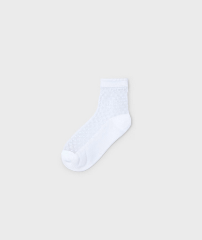 Mayoral 10911 Girl’s Junior Polka Dot Mesh Socks