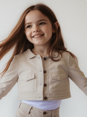 Mayoral 3407 Girl's LS Twill Jacket/ARENA