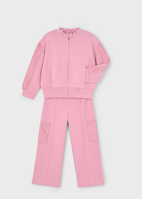 Mayoral 3878 Girls Junior Zip Up & Jogger Set/2PC