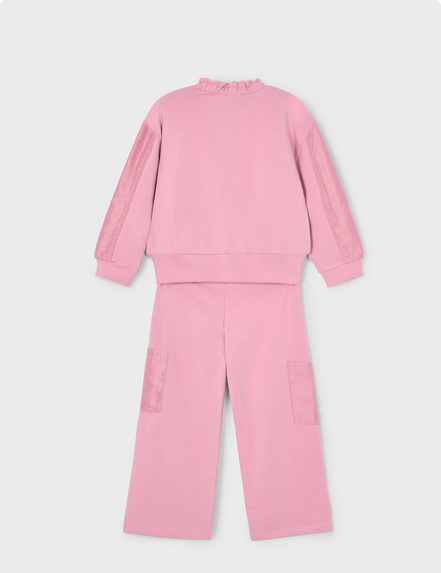 Mayoral 3878 Girls Youth Zip Up & Jogger Set/2PC