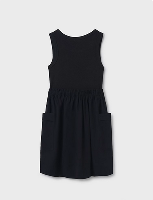 Mayoral 6980 Ribbed Camisole Dress w/Pockets/BLACK