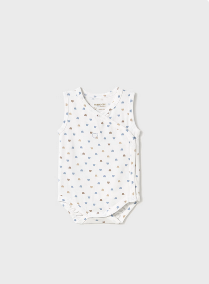 Mayoral 1702 Baby Boy's Bear Printed Onesie