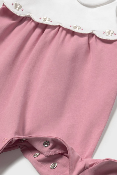 Mayoral 1751 Baby Girl’s Collared Butterfly Onesie