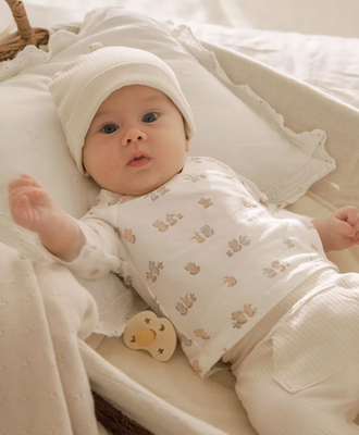 Mayoral 9906 Unisex LS Top Pant Beanie 3PC Set/