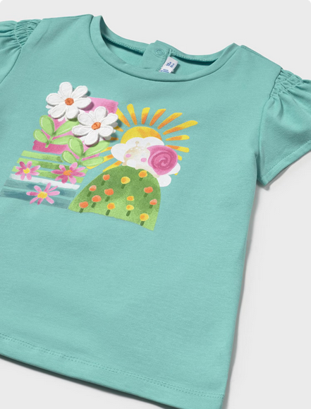 Mayoral 1049/1733 Baby Girl’s Floral Print T-Shirt & Legging Set 2PC – Agata