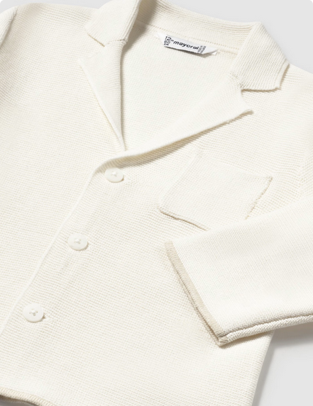 Mayoral 1469 Baby’s Knit Button-Up Sweater – Yogur