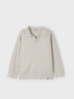 Mayoral 3367 Boy’s Junior Polo Knit Sweater/HUESO