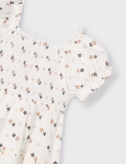 Mayoral 3925 Girl’s Junior Pattern Dress – Crudo