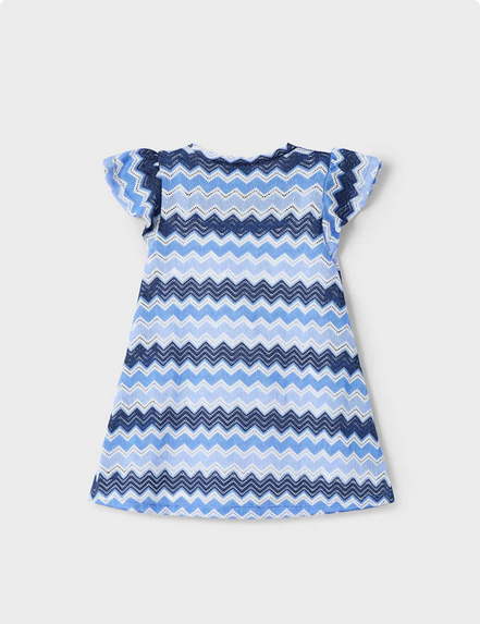 Mayoral 3926 Girl’s Zigzag Pattern Knit Dress /57 AÑIL