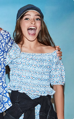Mayoral 6025 Girls Top – Bco-Oceano