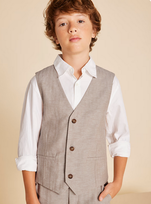 Nukutavake 6346 Boy’s Youth Vest – Camel
