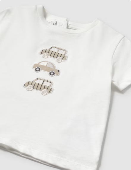 Mayoral 1651 Baby Boy’s Short Sleeve T-Shirt, Short, & Hat 3 PC Set