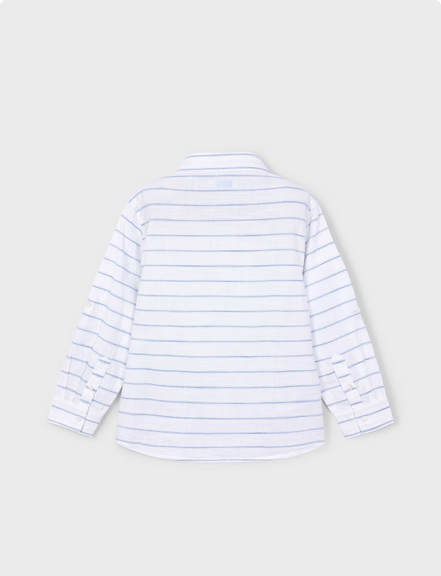 Mayoral 3118 Boy’s Long Sleeve Striped Dress Shirt